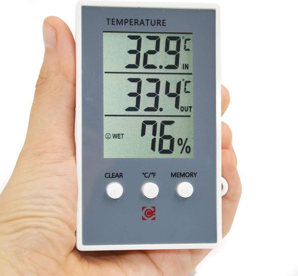 Testeur Météo Compteur Intérieur/Extérieur Mur Fenêtre Office thermomètre hygromètre