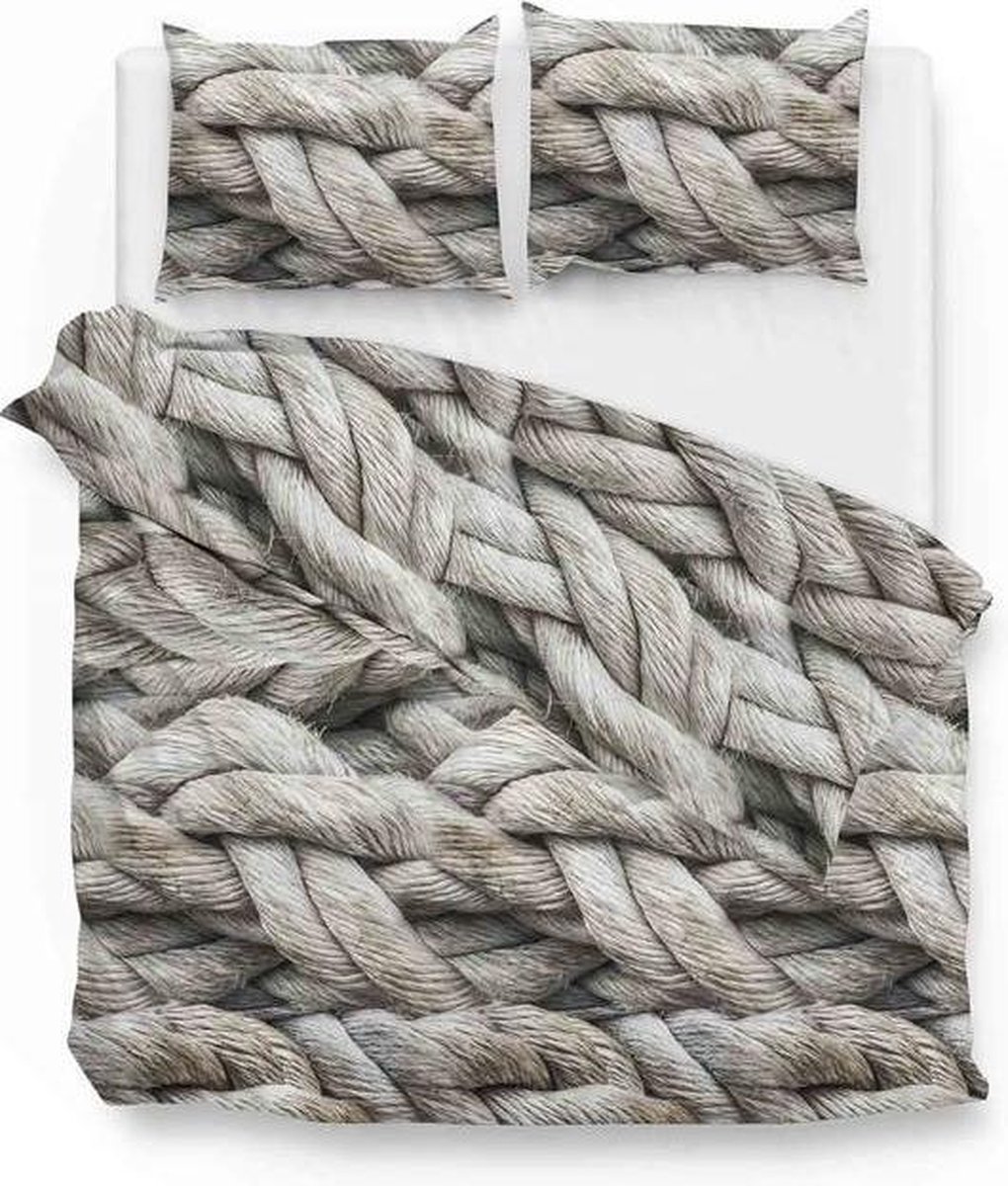 Zo! Home Zo!Home Hanne - Dekbedovertrek - Lits-jumeaux - 260x200/220 cm - Beige