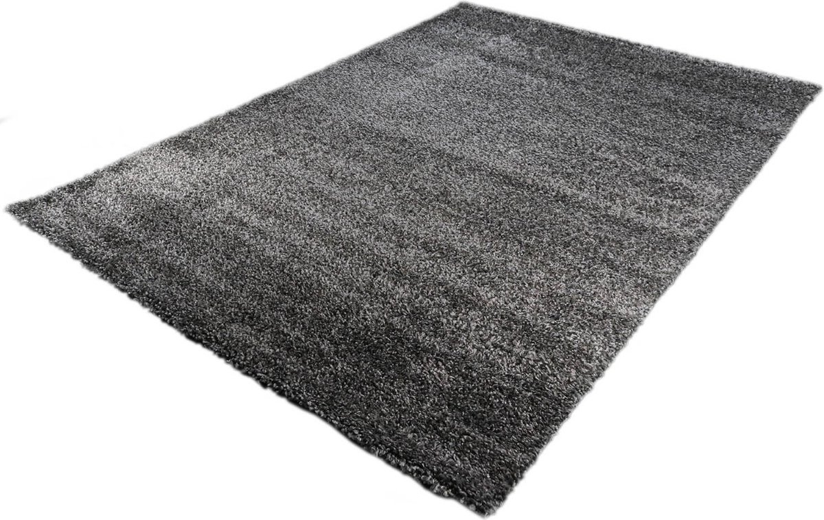 Hoogpolig Vloerkleed Shaggy Ritual – Hoogpolig & Comfortabel – Antraciet - 160 x 230 cm