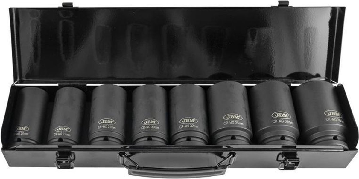 JBM Tools | Set van 8 slagkoppen 3/4"