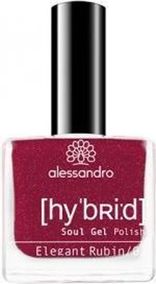 Goedkoopste alessandro Hybrid Colour Elegant Rubin nagel gel coat Rood