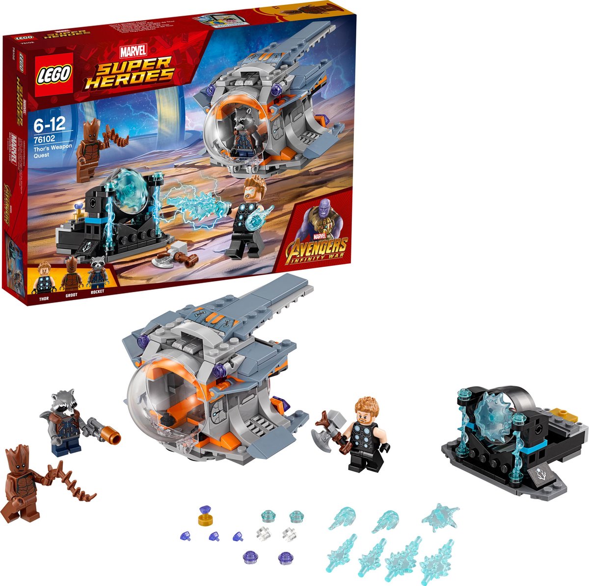 LEGO Marvel Super Heroes Thor's wapenzoektocht 76102 — afbeelding 9