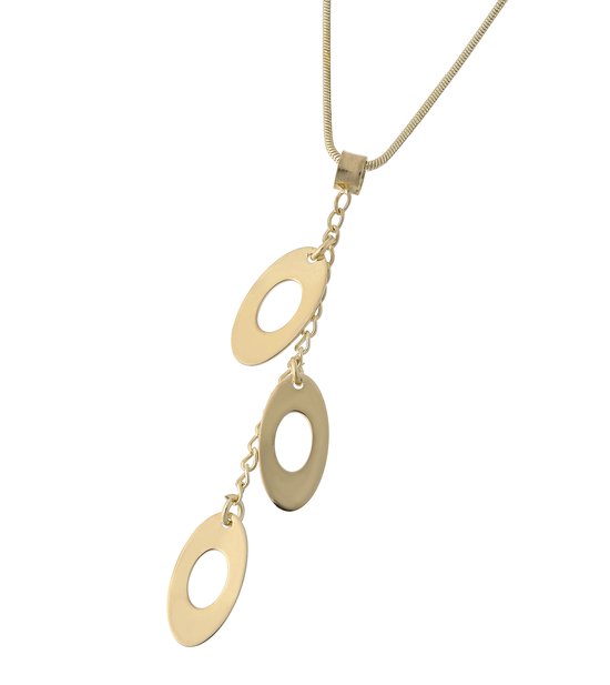Collier Pendentif Shema Israel Ovale Plaqué Or - Neuf Sans Boîte