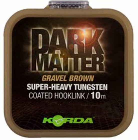Korda Dark Matter Super-Heavy Tungsten Coated Hooklink 10m - Maat : Brown 25lb van Merkloos — afbeelding 2