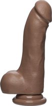 The D - Master D - 7.5 Inch w Balls Firmskyn - Caramel - Realistic Dildos -