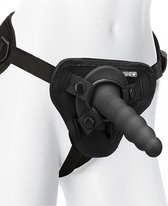 Ripple Vibrating Pleasure Set - Black - Strap On Dildos - Strap On Vibrators