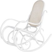 Felicia houten schommelstoel wit