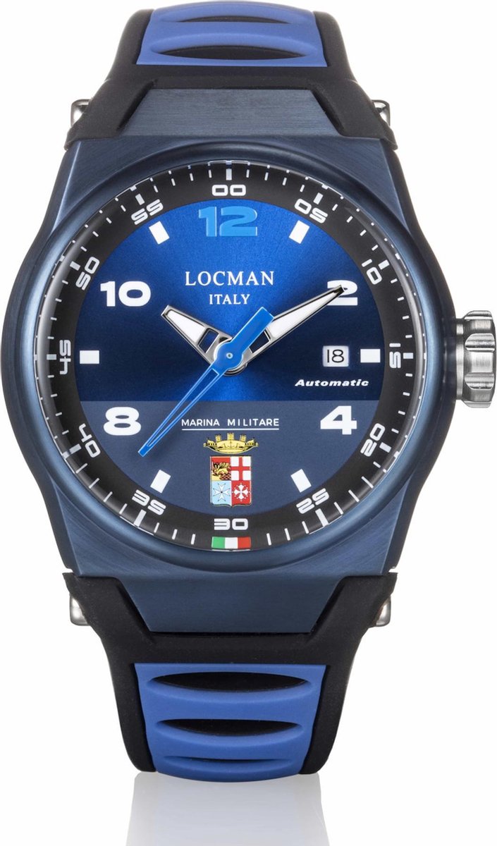 Locman - Polshorloge - Heren - Marina Militare - 0556B02S-BLBLMMSB