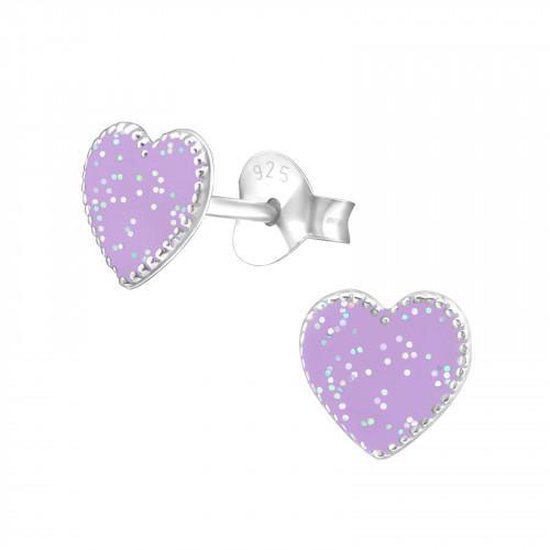 Boucles d'oreilles fille argent | Boucles d'oreilles en argent, Coeur