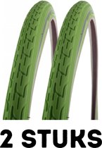 Fietsband - Buitenband - Set van 2 - 28 x 1 1/2 (40-635) groen