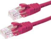 UTP CAT5e patchkabel / internetkabel 20 meter roze - 100% koper - netwerkkabel