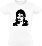 Michael Jackson Dames t-shirt | Wit