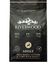 Riverwood Adult - Ultra Premium Hondenvoer - Graanvrije Hondenbrokken - 12Kg - Hert, Lam & Konijn - Hypoallergeen