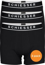 SCHIESSER 95/5 shorts (3-pack) - zwart - Maat: L
