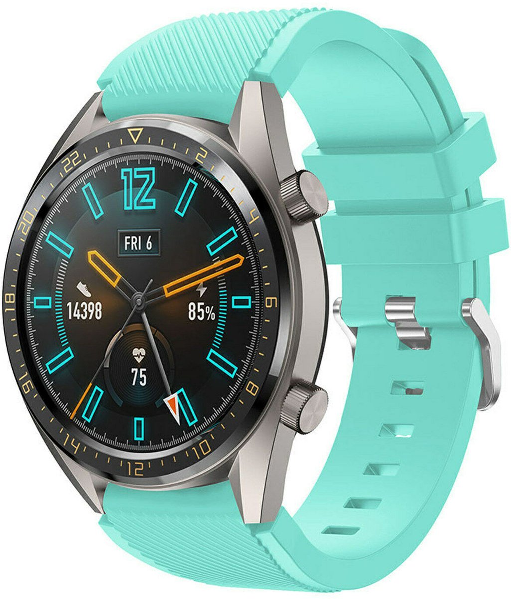 Geschikt voor Huawei Watch GT silicone band - aqua - 42mm