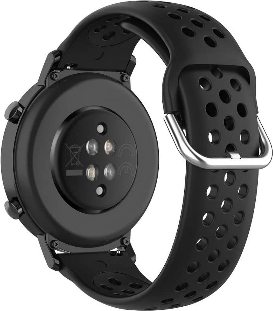 Siliconen bandje met gaatjes voor Polar Vantage M en Grit X - zwart