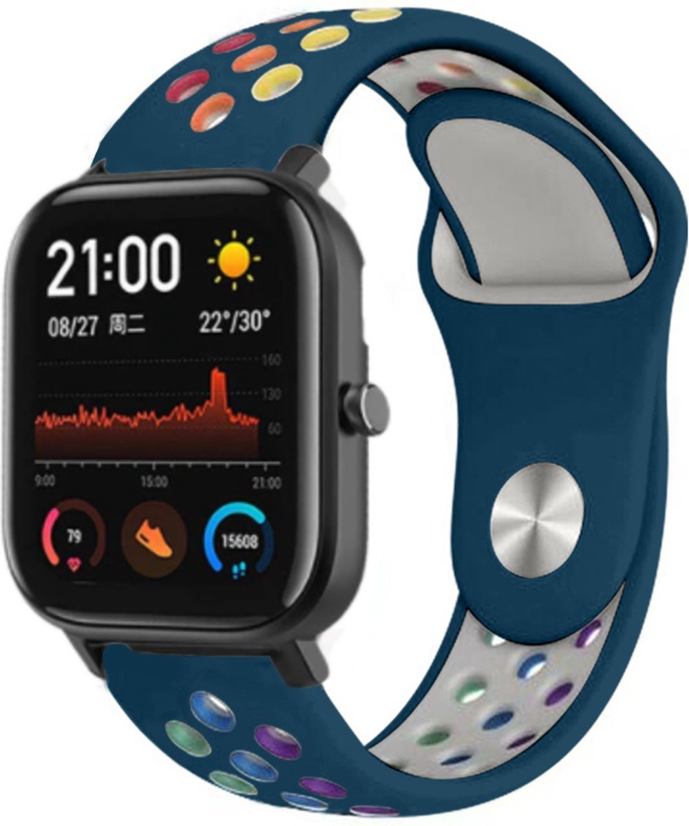 Xiaomi sport band geschikt voor Amazfit Bip 42mm - dennengroen kleurrijk