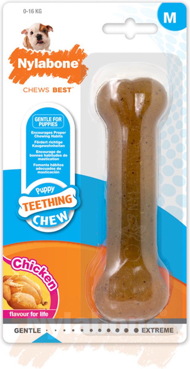 Nylabone Flexible Puppy Bone Souper Xlarge - Hondenspeelgoed - Kip Vanaf 23kg thumbnail 5
