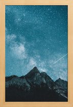 JUNIQE - Poster met houten lijst Dream Of Falling Stars