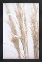 JUNIQE - Poster in houten lijst Pampas Reed 01 -30x45 /Ivoor & Wit