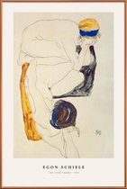 JUNIQE - Poster met kunststof lijst Schiele - Two Lying Figures -60x90