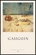 JUNIQE - Poster met kunststof lijst Gauguin - Still Life with Cherries