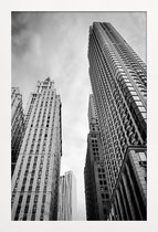 JUNIQE - Poster met houten lijst Barclay Street -13x18 /Grijs & Wit