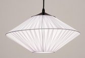 Lumidora Hanglamp 74157 - E27 - Zwart - Wit - Stof - ⌀ 40 cm
