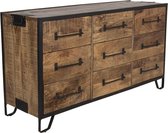 Clayre & Eef Ladekast 150*45*80 cm Bruin Hout Rechthoek
