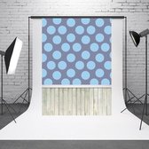 1.5mx 2.1m Light Dot Retro Houten Bord Babyfotoshoot Achtergronddoek
