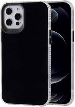 TPU + acryl anti-val spiegel telefoon beschermhoes voor iPhone 12 Pro Max (zwart)