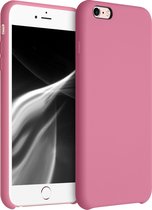 kwmobile telefoonhoesje voor Apple iPhone 6 Plus / 6S Plus - Hoesje met siliconen coating - Smartphone case in zoetroze