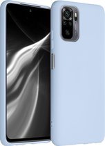 kwmobile telefoonhoesje geschikt voor Xiaomi Redmi Note 10 / Note 10S - Hoesje voor smartphone - Back cover in mat lichtblauw