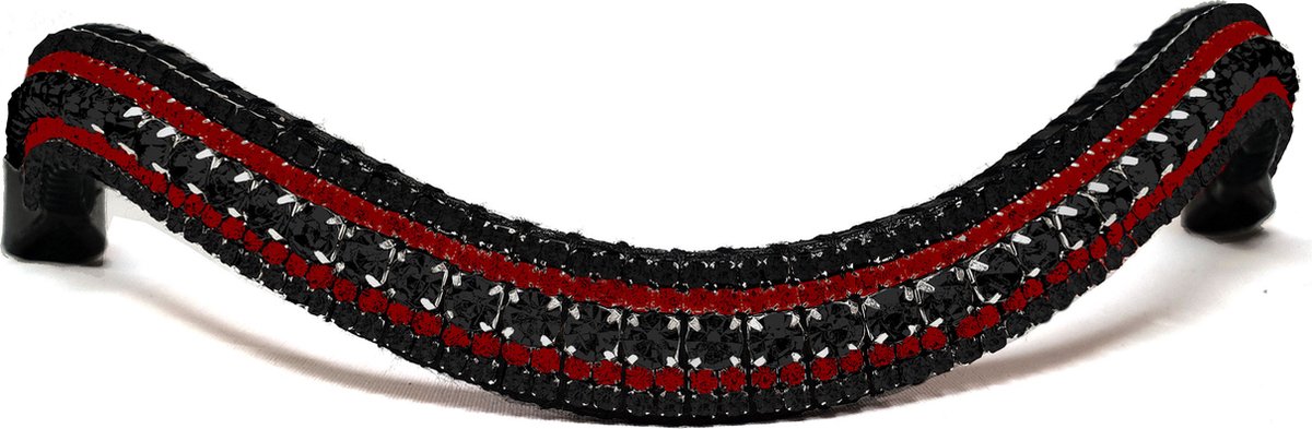 Frontriem Black & Bordeaux Red/Cob