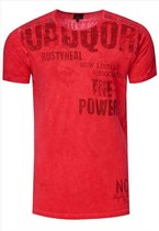 Rusty Neal - T-shirt heren rood - 15273