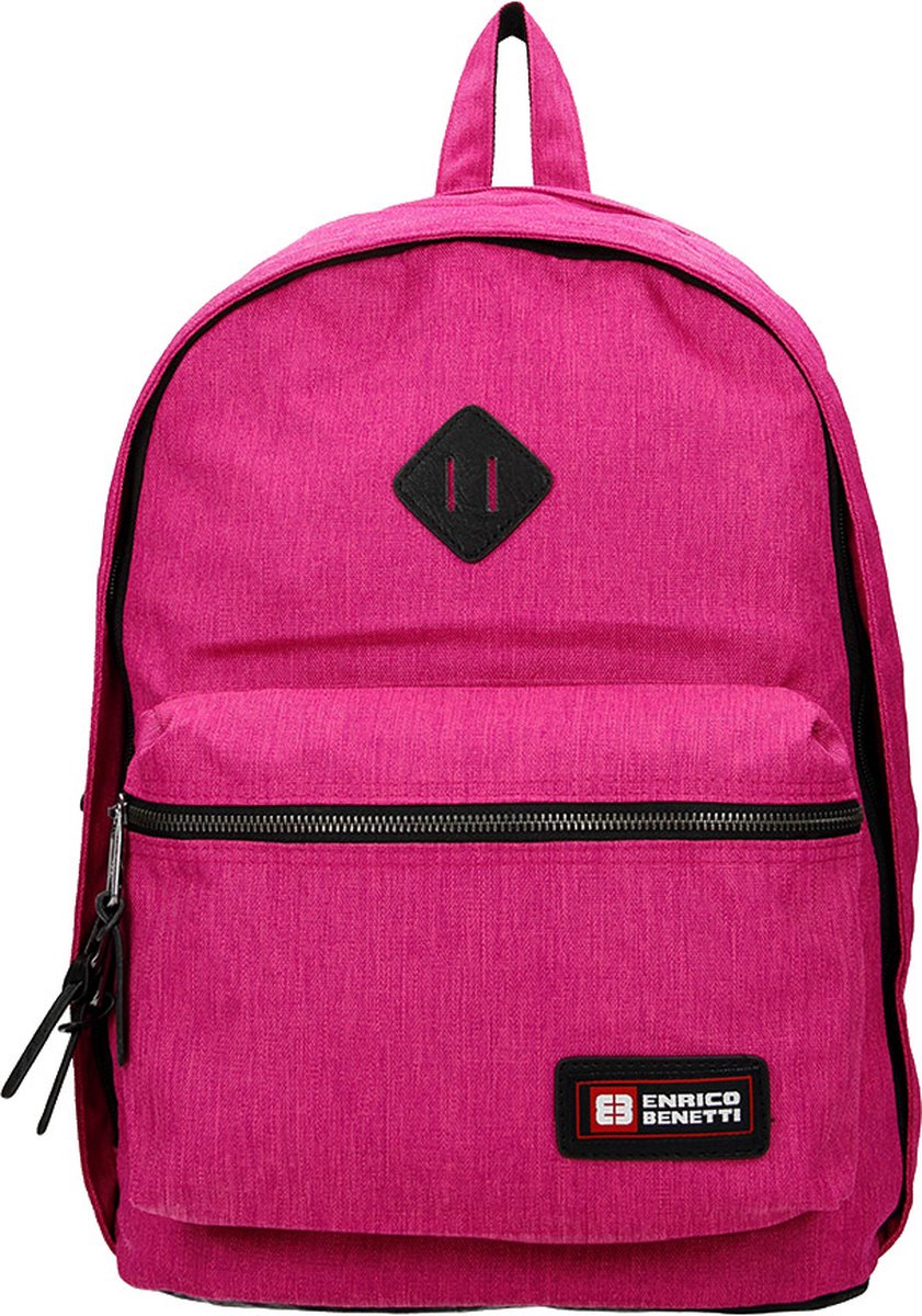Enrico Benetti Montevideo Rugzak met laptopvak 15,6" - Fuchsia Roze