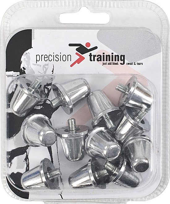 Precision Schroefnoppen Rugby 18 Mm Aluminium Zilver 12 Stuks bol