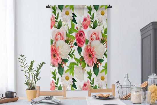 Tapisserie - Tapisserie - Fleurs - Motifs - Roses - 90x135 cm - Tapisserie