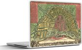 Laptop sticker - 12.3 inch - Plattegrond - Amsterdam - Nederland - 30x22cm - Laptopstickers - Laptop skin - Cover