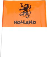 EK Zwaaivlaggetjes 40 cm oranje 5 stuks.