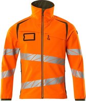 Mascot Accelerate Safe Softshell Jacket 19002 - Homme - Oranje/ Vert Mousse - 5XL