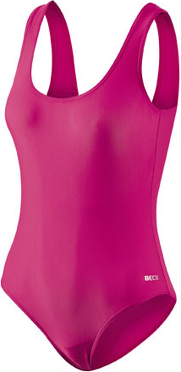 BECO Zwempak U-rug Dames - Polyamide - Roze - Maat46