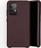 Selencia Hoesje Geschikt voor Samsung Galaxy A52 (4G) / A52s / A52 (5G) Hoesje - Selencia Gaia Slang Backcover - Donkerrood