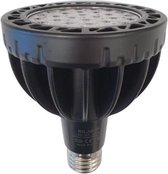 E27 LED lamp 35W ZWART 220V PAR30 30 LED - Silumen - Wit licht