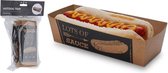 Hotdog bakje papier set 8stuks