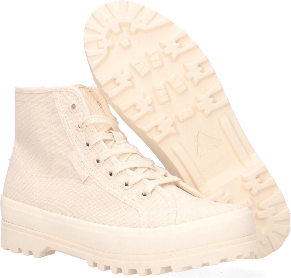 Superga 2341 Alpina Hoge sneakers - Dames - Beige - Maat 40 | bol.com
