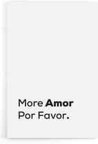 Walljar - More Amor Por Favor - Muurdecoratie - Poster