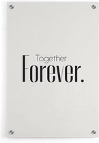 Walljar - Together Forever - Muurdecoratie - Plexiglas schilderij