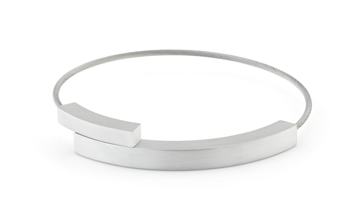 Armband CLICtogether ARF90 *Only online | Bestseller | Unieke armband | Zilverkleurige armband | Aluminium sieraad
