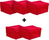 (5 stuks) Pizzatas / Isolatietas - Rood | GGM Gastro